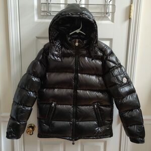 Down Puffer Jacket Black Unisex Size 4